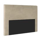 Cabeceira Decorativa Spezia King 193cm Veludo Bege G32 - Gran