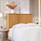 Cabeceira Detroit Queen Ripado Tebarrot Cor Nature