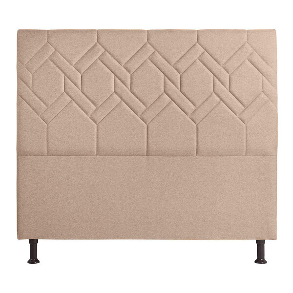 Cabeceira Diamante King 195cm Linho Castor - Star Confort