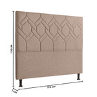 Cabeceira Diamante King 195cm Linho - Shop Das Cabeceiras