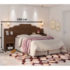 Cabeceira Diamante Noce - Fabri Móveis