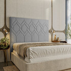 Cabeceira Diamante Queen 160cm Linho Bege - Star Confort