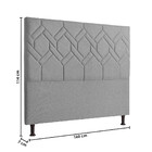 Cabeceira Diamante Queen 160cm Linho Bege - Star Confort