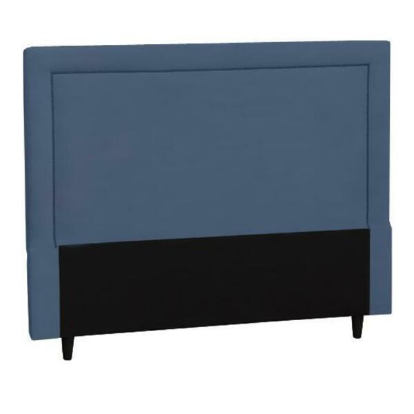 Cabeceira Dinamarca New Plus King Size 1950mm Veludo Azul - S