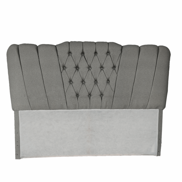 Cabeceira Doctors Linho Rústico Send Home Largura 1,90m Cinza