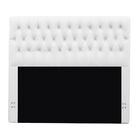 Cabeceira Dominic Corino Branco Com Strass  2 00 - Dominic De