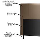 Cabeceira Donna Casal 140cm Suede Bege