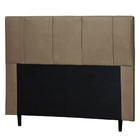 Cabeceira Donna Para Cama Box King 193 Cm Suede Bege -  D'ros