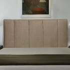 Cabeceira Donna Para Cama Box King 193 Cm Suede Bege -  D'ros