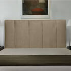 Cabeceira Donna Para Cama Box Queen 160 Cm Suede Bege -  D'ro