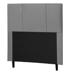 Cabeceira Donna Para Cama Box Solteiro 90 Cm Suede Cinza - Dr