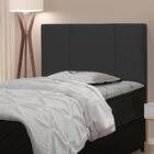 Cabeceira Donna Solteiro 90cm Suede Cinza