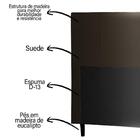 Cabeceira Donna Solteiro 90cm Suede Marrom