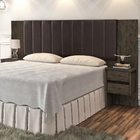 Cabeceira Drift Regulável Nogal E Bege