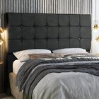 Cabeceira Dubai 140 Cm Casal Com Strass Preto