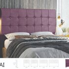 Cabeceira Dubai 140 Cm Casal Com Strass Rose