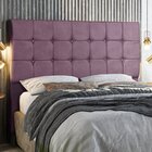 Cabeceira Dubai 140 Cm Casal Com Strass Rose