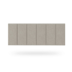 Cabeceira Dubai 140cm Estofada Suede Bege Para Cama Box Casal