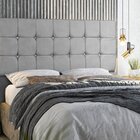 Cabeceira Dubai 90cm Cinza