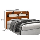 Cabeceira Dubai Casal 1.40 Cinamomo/off White - Vitamov