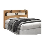 Cabeceira Dubai Casal 1.40 Freijó/off White - Vitamov