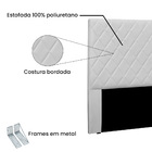 Cabeceira Dubai Para Cama Box Queen 160 Cm Corino S04 - D'ros