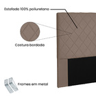 Cabeceira Dubai Para Cama Box Queen 160 Cm Suede Caramelo S04