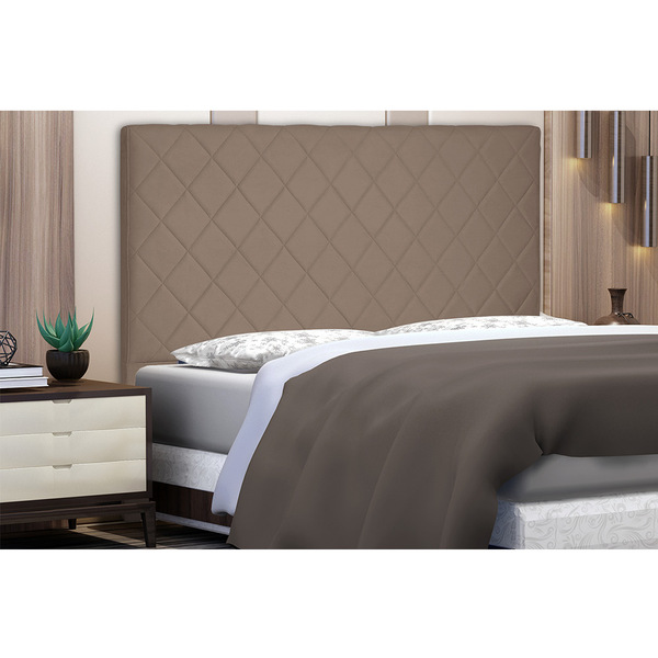 Cabeceira Dubai Para Cama Box Solteiro 90 Cm Suede S04 - D'ro