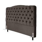 Cabeceira Dunas De Cama Box Queen 158 Cm Marrom Escuro