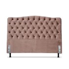 Cabeceira Dunas P/ Cama Casal Veludo Rosê Decoração Quarto