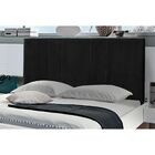 Cabeceira E Calçadeira Baú 138 Cm Vitória Suede Preto