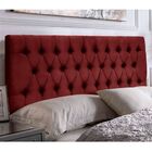 Cabeceira E Calçadeira Baú 158 Cm Imperatriz Suede Vermelho