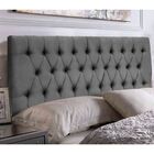 Cabeceira E Calçadeira Baú 193 Cm Imperatriz Suede Cinza