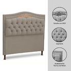 Cabeceira E Calçadeira Baú Cama Box Casal Belize 140cm Veludo