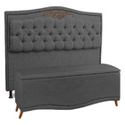 Cabeceira E Calçadeira Baú Cama Box Casal King Size Belize 19