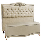 Cabeceira E Calçadeira Baú Cama Box Casal King Size Belize 19