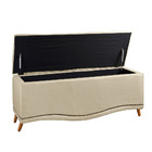 Cabeceira E Calçadeira Baú Cama Box Casal Queen Size Belize 1