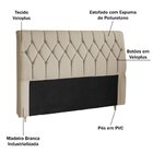 Cabeceira E Calçadeira Baú Istambul Para Cama Box Queen Bege
