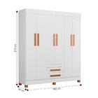 Cabeceira E Guarda Roupa Roma Branco