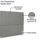 Cabeceira E Recamier Bau Queen 160 Cm Dalia Linho Artte