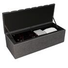 Cabeceira E Recamier Bau Queen 160 Cm Dalia Linho Artte