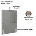 Cabeceira E Recamier Bau Solteiro 100 Cm Dalia Linho Artte