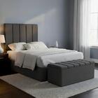 Cabeceira E Recamier Bau Solteiro 90 Cm Dalia Linho Artte