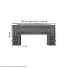 Cabeceira Eccos Flex Com Painel Reversivel Fabrimóveis