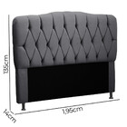 Cabeceira Eduarda 1,95 Para Cama Box King Size - Veludo