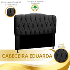 Cabeceira Eduarda 1,95 Para Cama Box King Size - Veludo