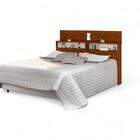 Cabeceira Elegante Bergen Casal Cinamomo E Off White