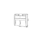 Cabeceira Elisa Para Box Casal 1,38 Malbec/off White