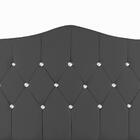 Cabeceira Em Cama Box King Size 1,95 Cm Atena Cinza Escuro
