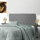 Cabeceira Embaixatriz Plus Casal 1400mm Linho Cinza - Simbal